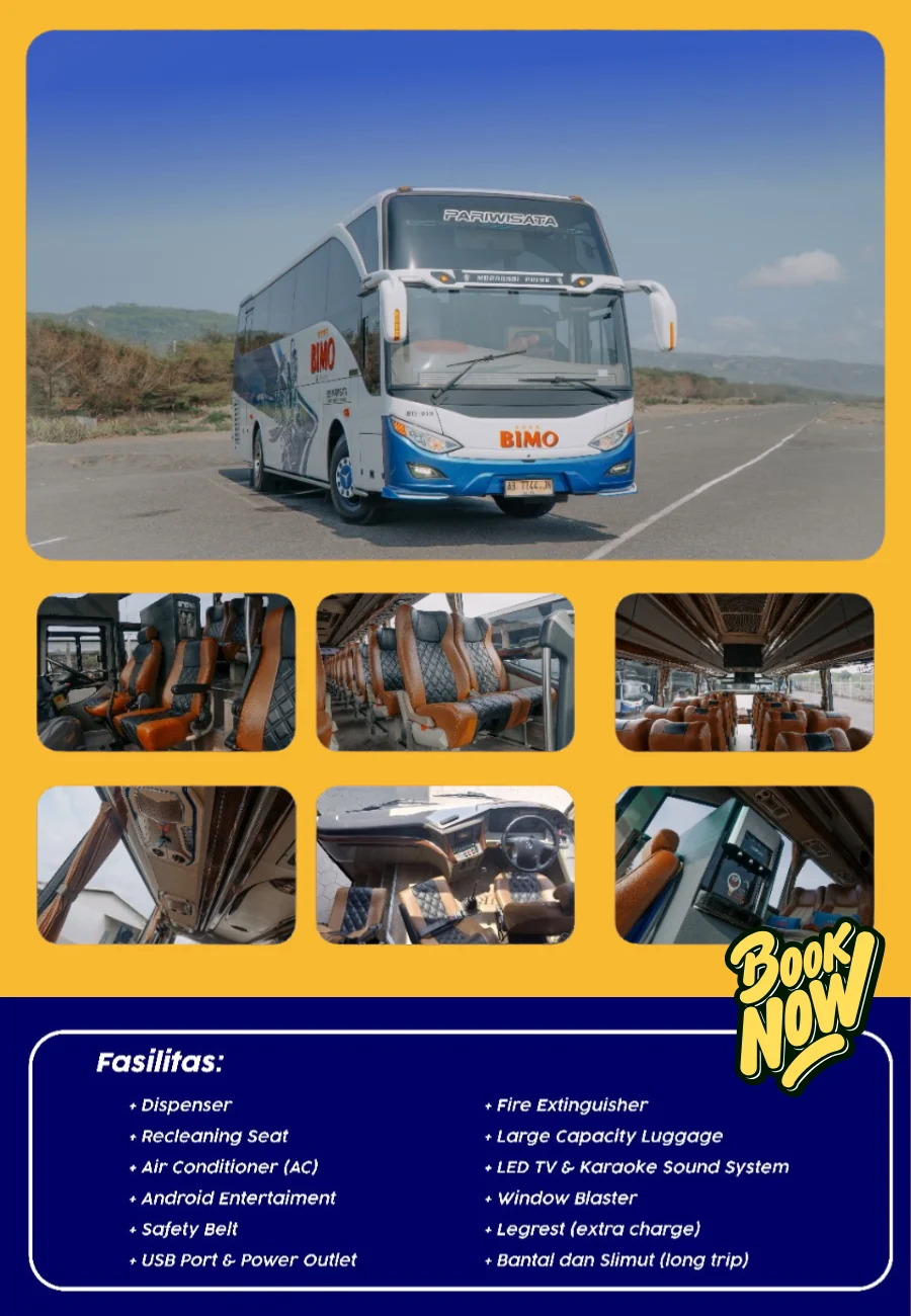 Sewa Big Bus Jogja - Big Bus Double Glass Jogja - Nuswantoro Grup