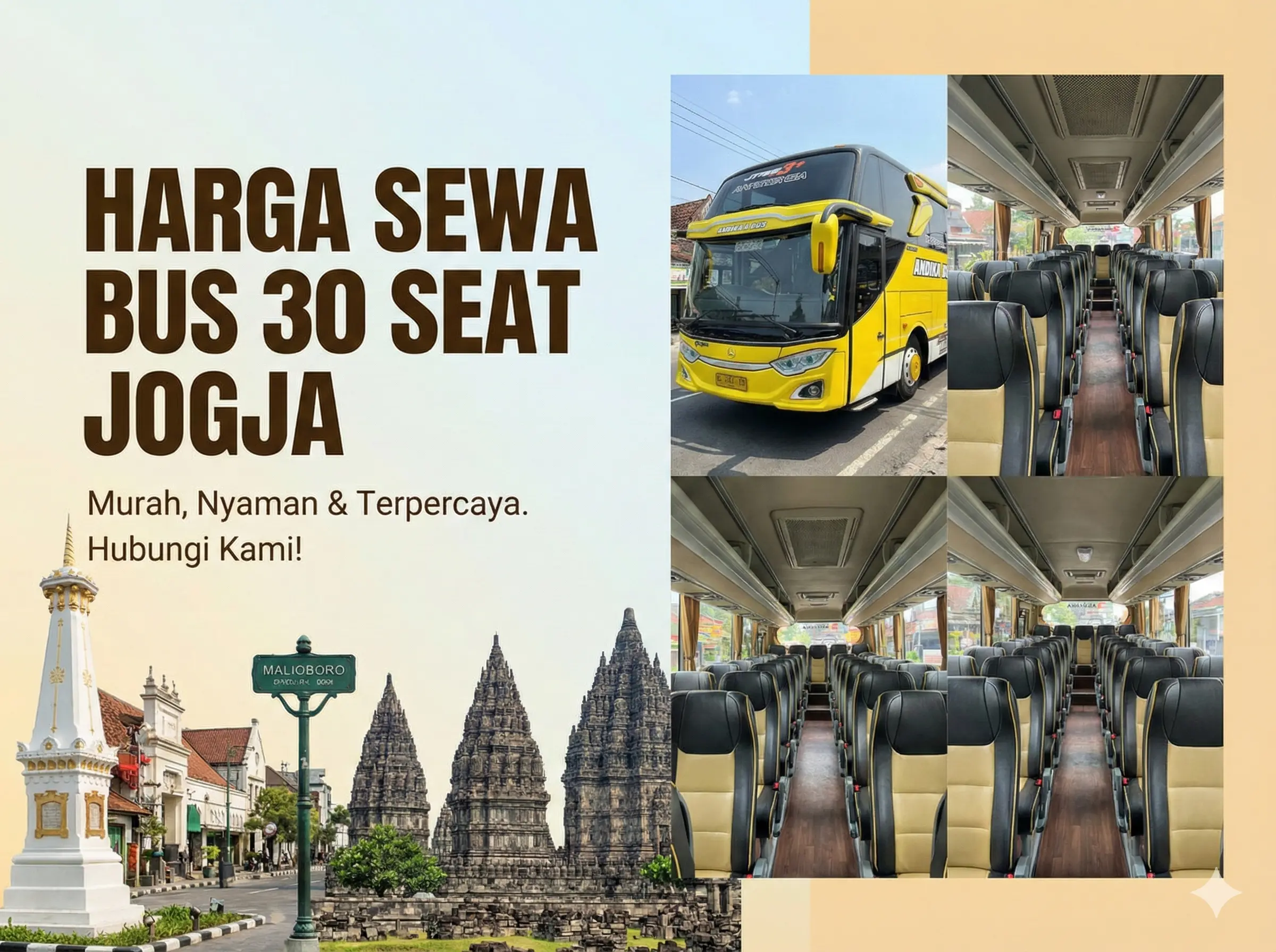 Harga Sewa Bus 30 Seat Jogja - Nuswantoro