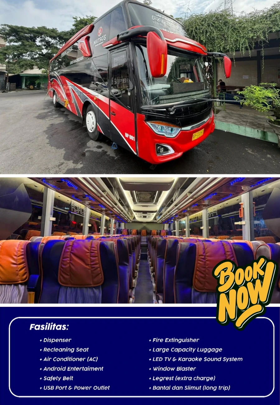 Sewa Big Bus Jogja - Sewa Bus 50 Seat Jogja Double Glass - Nuswantoro Grup